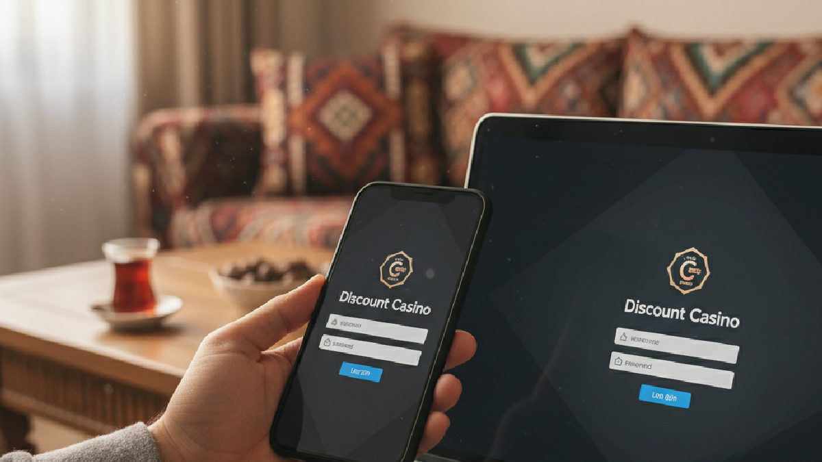Güvenli Discount Casino giriş ekranı ile sorunsuz oyun deneyimi yaşayın.