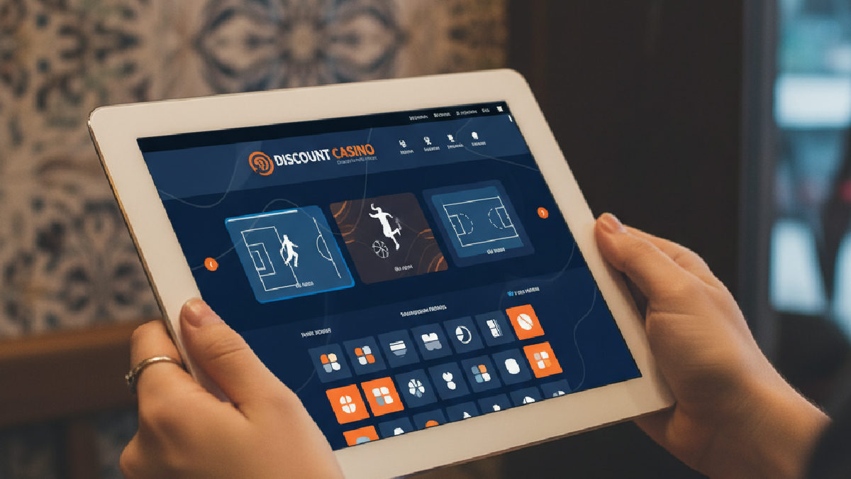 iOS cihazlarda Discount Casino'nun mobil uyumlu arayüzü sayesinde bahis yapın.